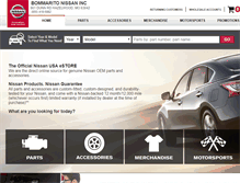Tablet Screenshot of bommaritonissanparts.com